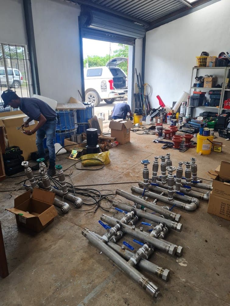 Macro EL – Pump Set Fabrication - Custom pump baseplate engineering